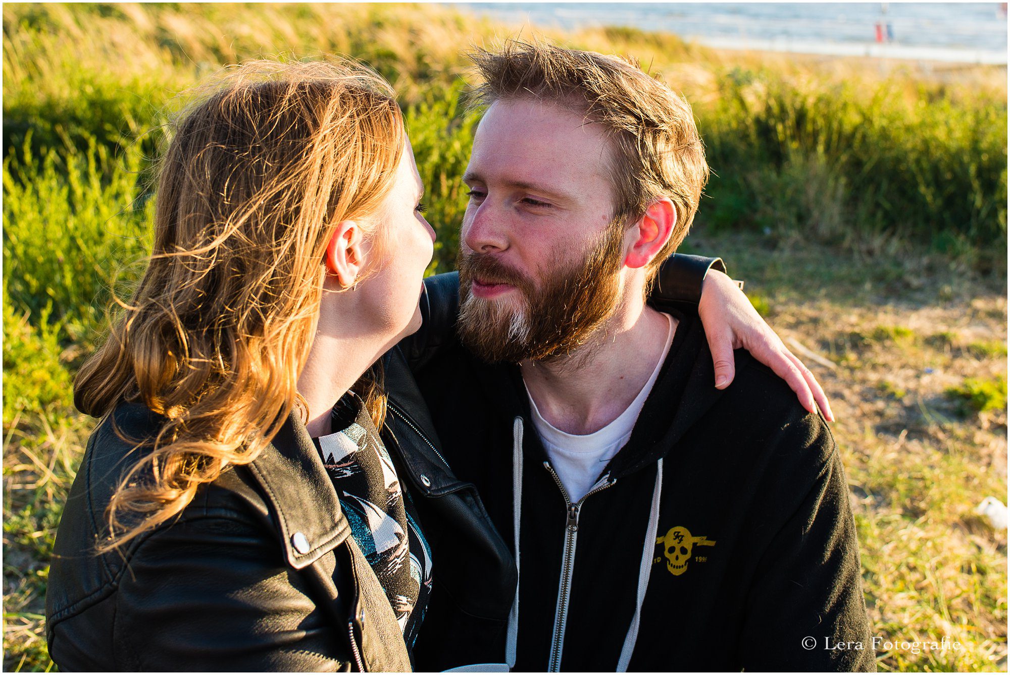 wandeling op het strand van zandvoort