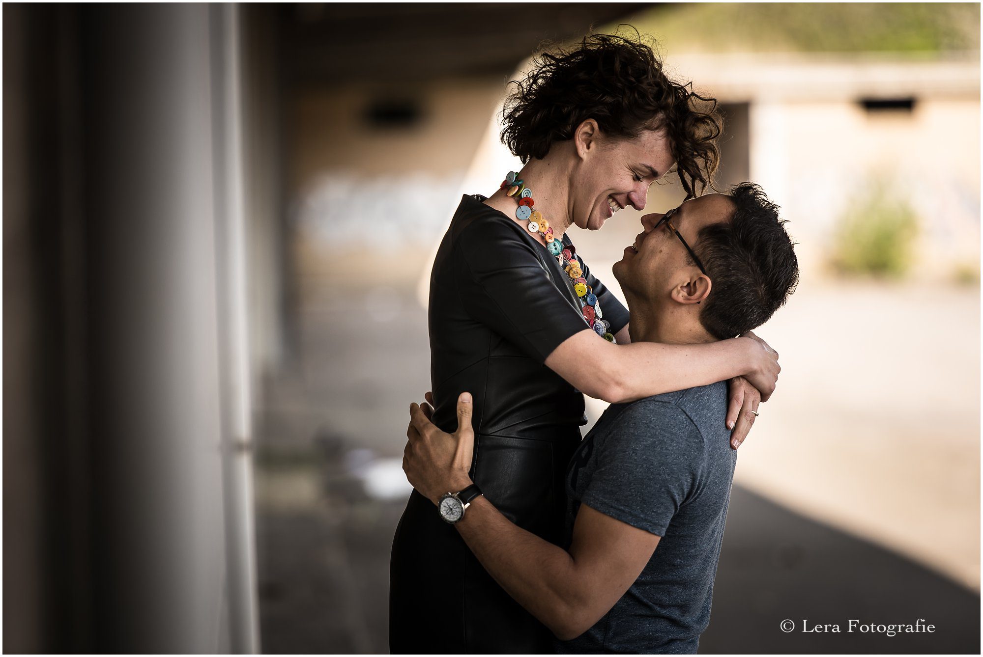 Loveshoot op een industrieterrein Urbex locatie