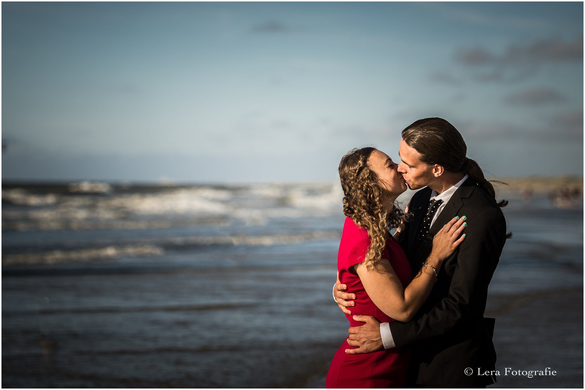 huwelijksaanzoek op het strand van scheveningen