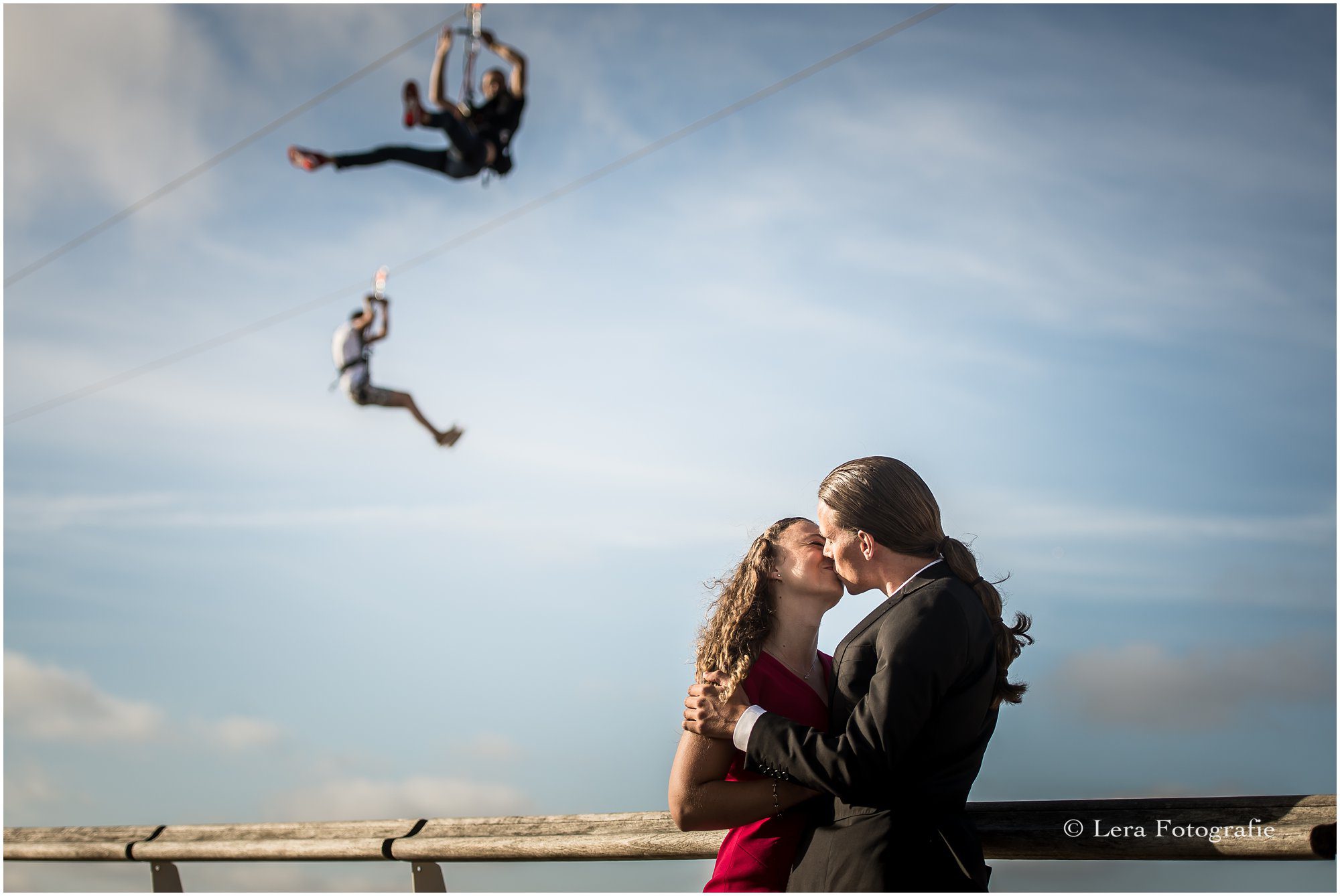 huwelijksaanzoek op het strand van scheveningen