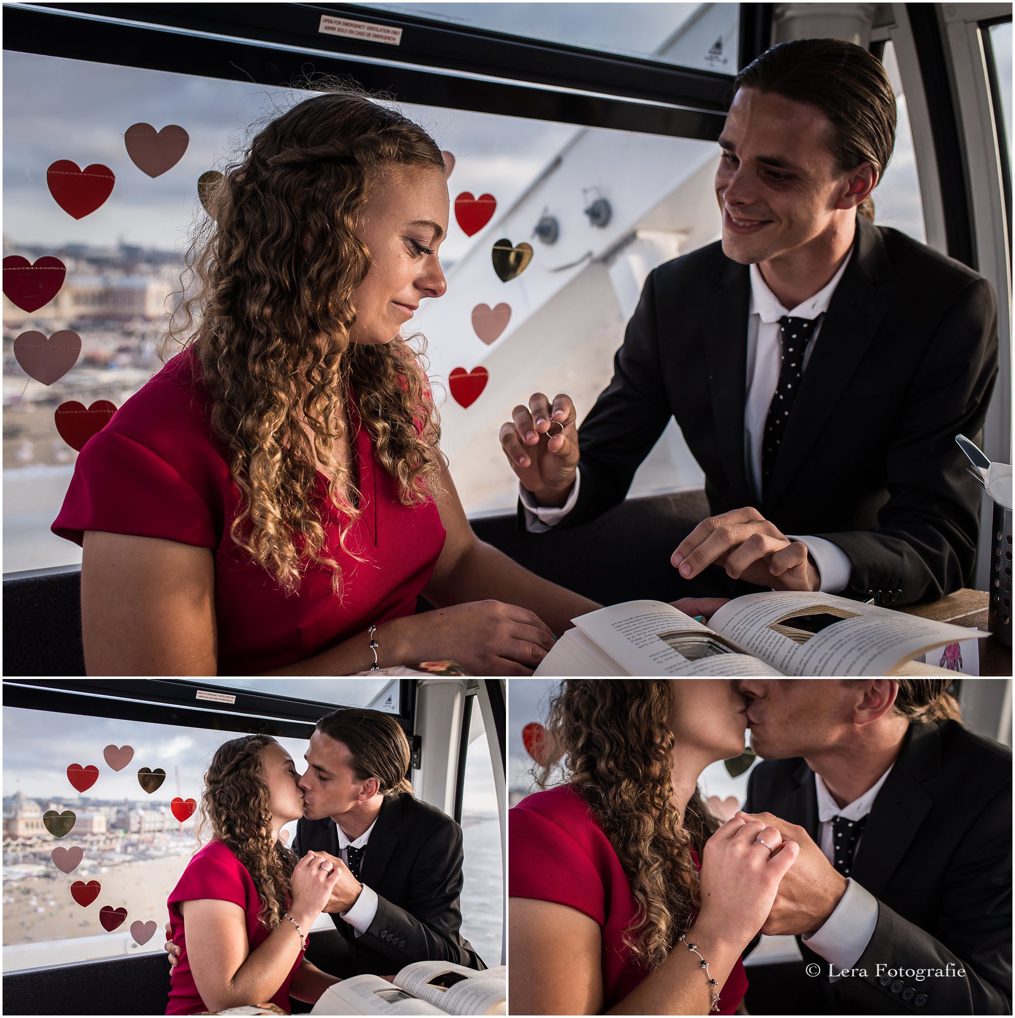 huwelijksaanzoek op het strand van scheveningen