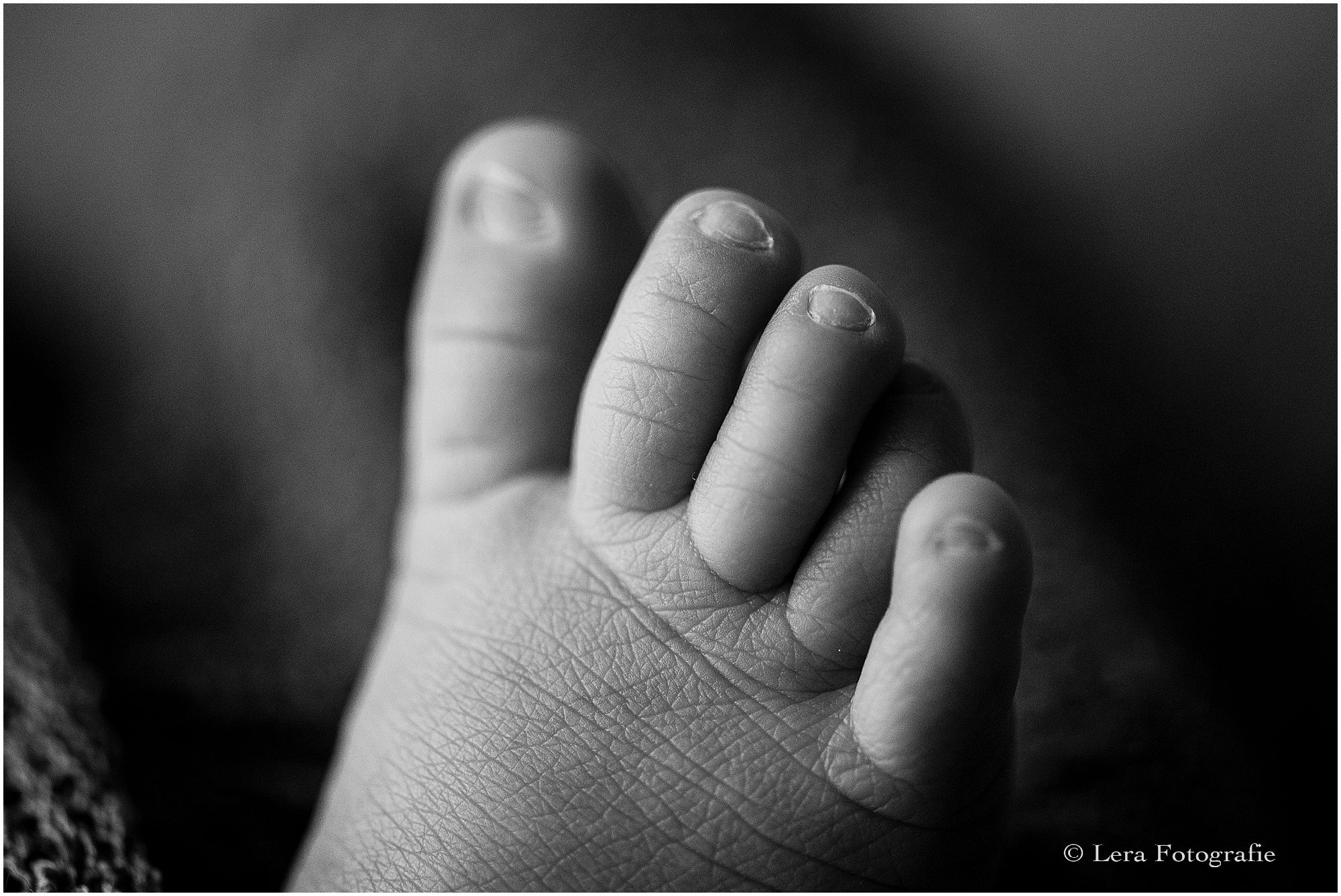 detail fotos van een newborn fotoshoot