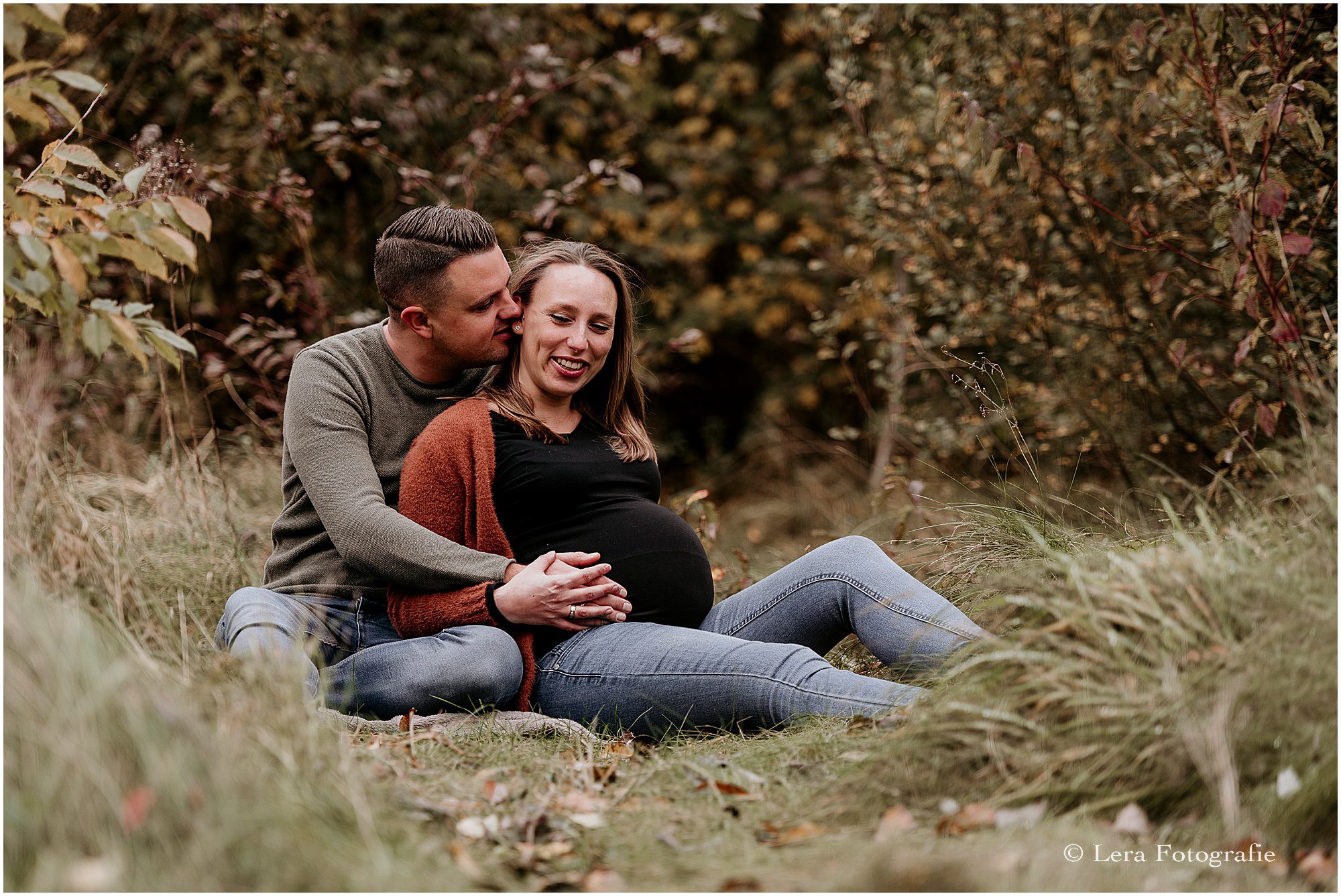 zwangerschapsfotoshoot in de herfst