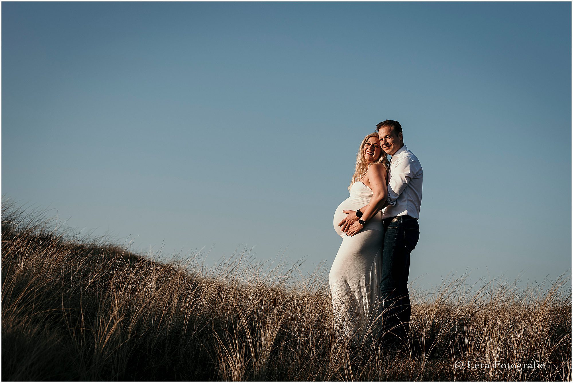 zwangerschapsfotoshoot in de duinen