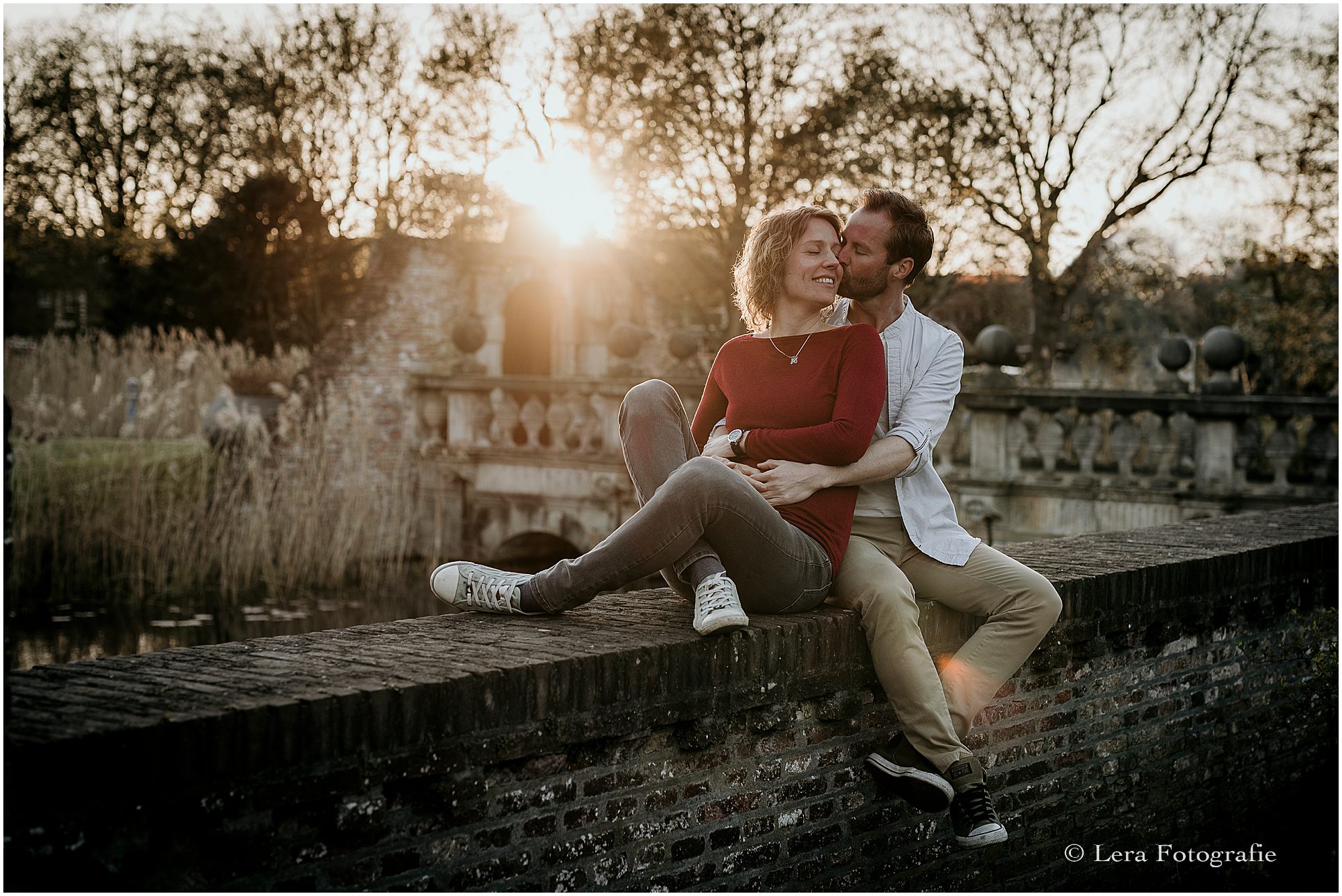 fotoshoot in heemstede met zonsondergang