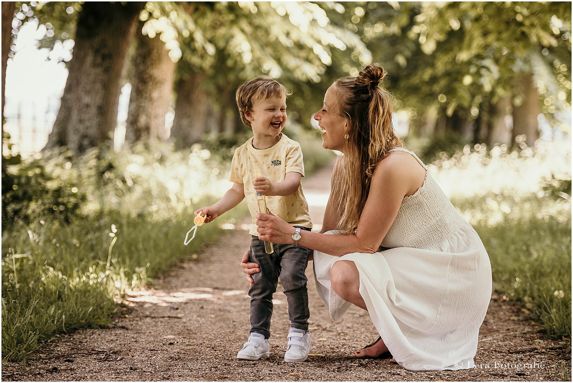 kinderfotoshoot in het park Elswout